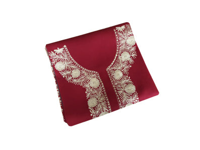 Women Woolen Suits Kashmiri Embroidery Suits Unstitched Dress Material for women (Maroon-3)